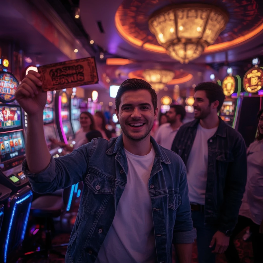 persona con un bono de Cashalot Casino